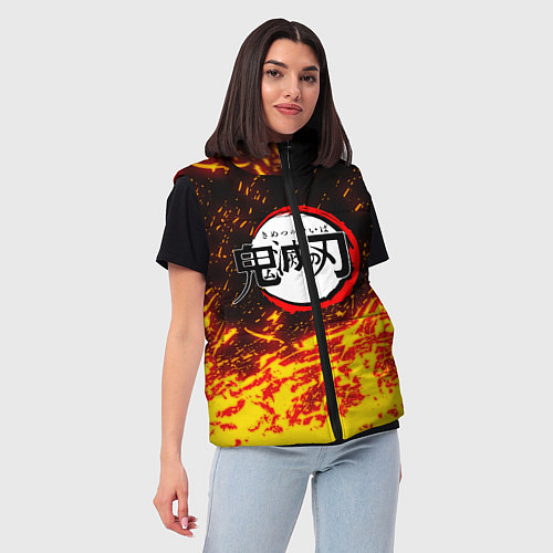 Женский жилет KIMETSU NO YAIBA / 3D-Красный – фото 3