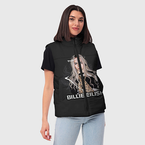 Женский жилет BILLIE EILISH / 3D-Светло-серый – фото 3