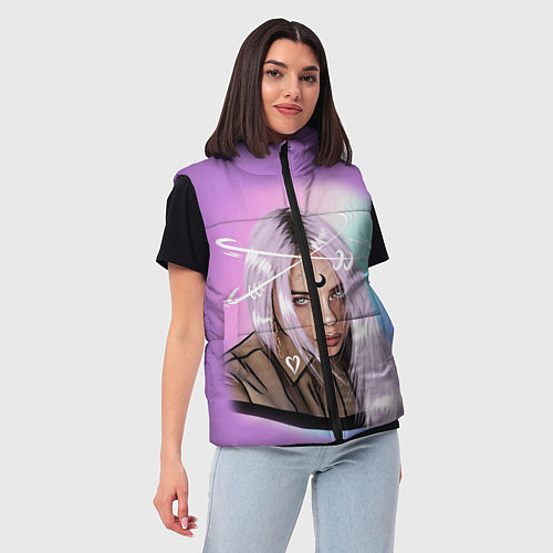 Женский жилет BILLIE EILISH / 3D-Красный – фото 3