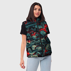 Женский жилет Уголь, цвет: 3D-красный — фото 2