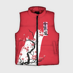 Женский жилет Сакура Айкидо, цвет: 3D-красный