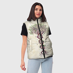Женский жилет Дерево жизни, цвет: 3D-черный — фото 2