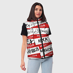 Женский жилет Hello, my name is, цвет: 3D-черный — фото 2