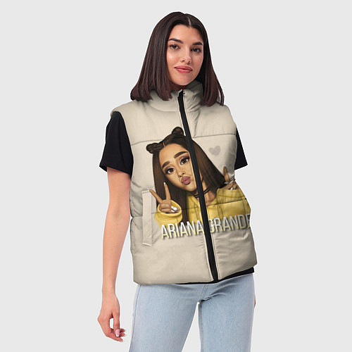 Женский жилет Ariana Grande Ариана Гранде / 3D-Красный – фото 3