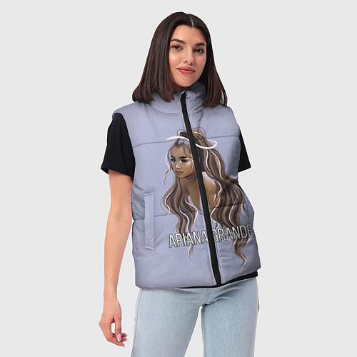 Женский жилет Ariana Grande Ариана Гранде / 3D-Черный – фото 3
