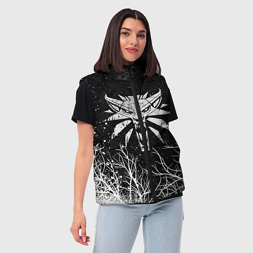 Женский жилет ВЕДЬМАК / 3D-Черный – фото 3