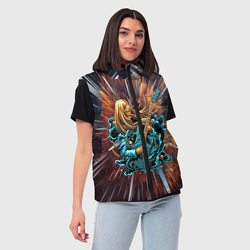 Женский жилет ROCK GIRL / 3D-Красный – фото 3