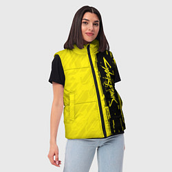 Женский жилет CYBERPUNK 2077, цвет: 3D-черный — фото 2