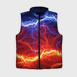 Женский жилет Лёд и огонь, цвет: 3D-черный