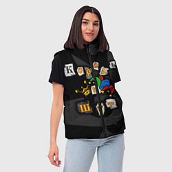 Женский жилет Король и Шут, цвет: 3D-черный — фото 2
