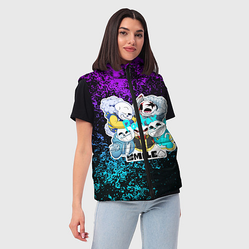 Женский жилет UNDERTALE / 3D-Черный – фото 3