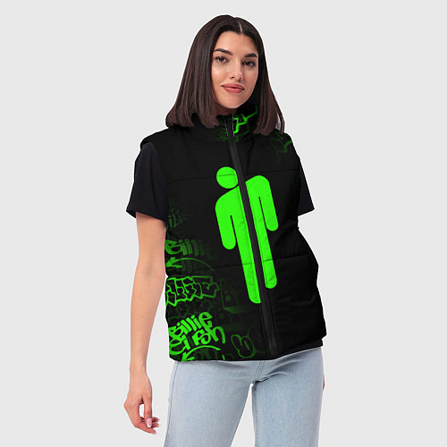 Женский жилет BILLIE EILISH / 3D-Черный – фото 3