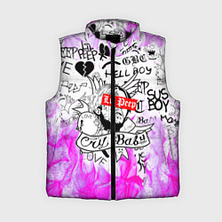 Женский жилет LIL PEEP, цвет: 3D-черный