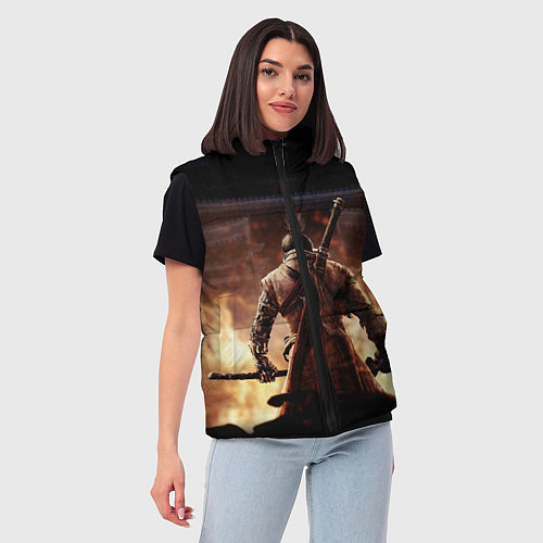 Женский жилет Sekiro shadows die twice / 3D-Черный – фото 3