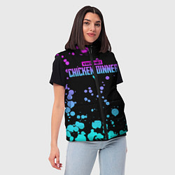 Женский жилет Chicken Dinner, цвет: 3D-светло-серый — фото 2
