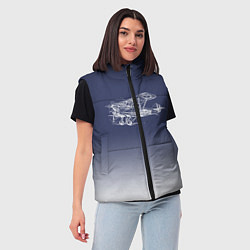 Женский жилет Биплан, цвет: 3D-черный — фото 2