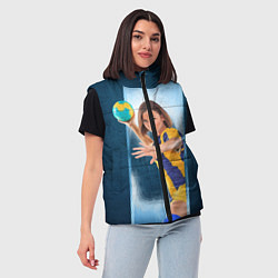 Женский жилет Гандболистка, цвет: 3D-черный — фото 2