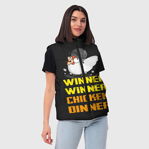 Женский жилет Winner Chicken Dinner / 3D-Черный – фото 3