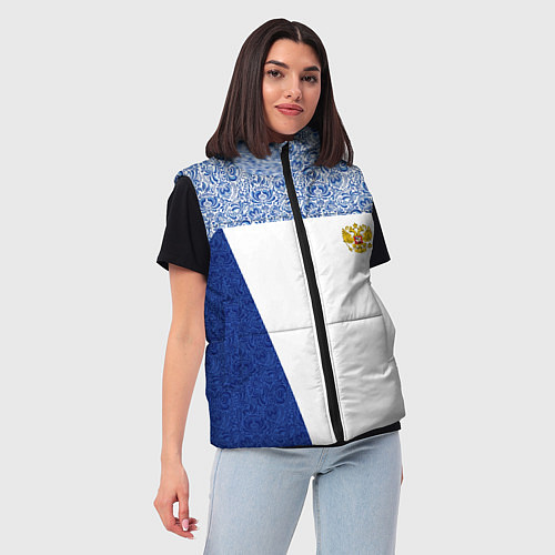 Женский жилет Форма России / 3D-Черный – фото 3