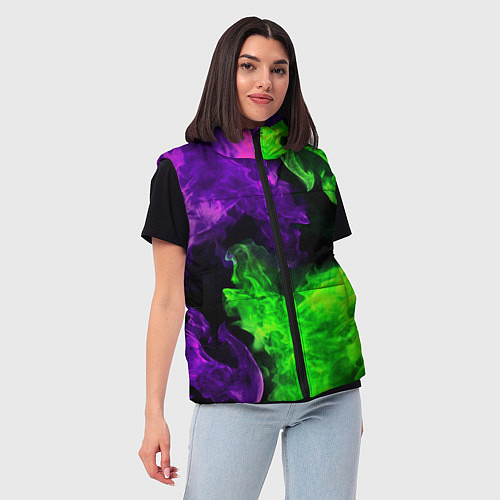 Женский жилет БИТВА ОГНЕЙ / 3D-Красный – фото 3