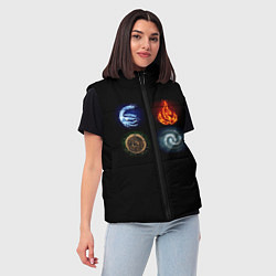 Женский жилет Аватар, цвет: 3D-светло-серый — фото 2