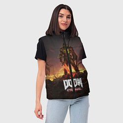 Женский жилет DOOM ETERNAL, цвет: 3D-светло-серый — фото 2