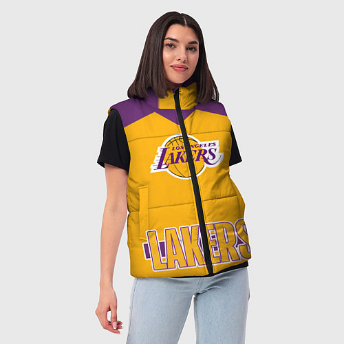 Женский жилет Los Angeles Lakers / 3D-Черный – фото 3