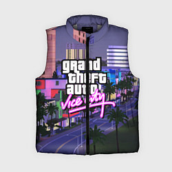 Женский жилет Grand Theft Auto Vice City, цвет: 3D-светло-серый