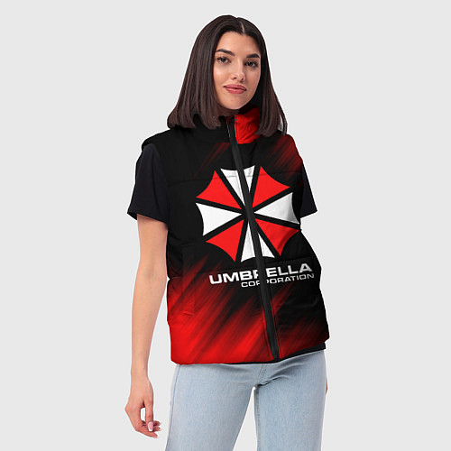 Женский жилет Umbrella Corporation / 3D-Черный – фото 3
