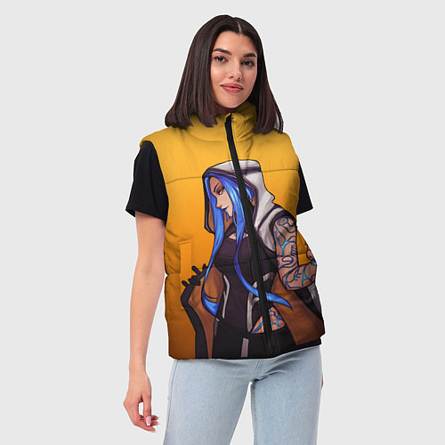 Женский жилет Maya / 3D-Черный – фото 3