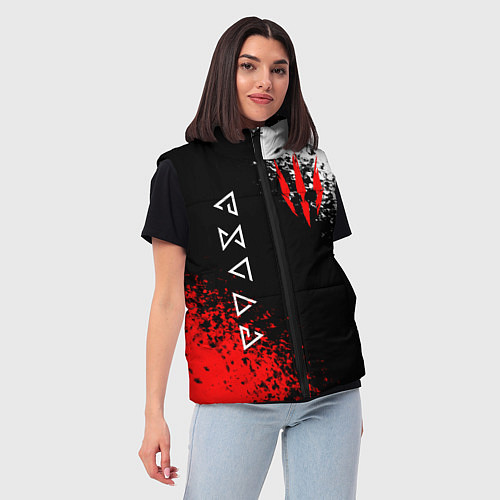 Женский жилет THE WITCHER / 3D-Черный – фото 3