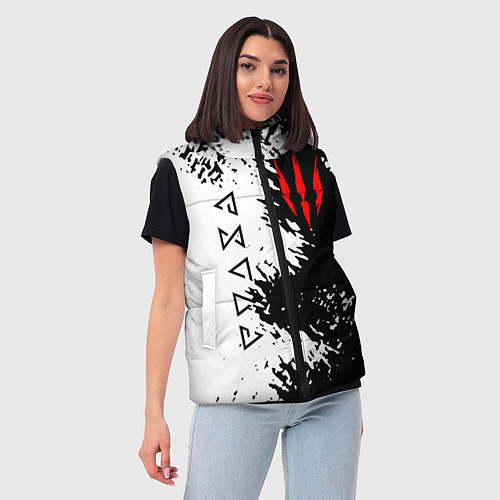 Женский жилет THE WITCHER / 3D-Черный – фото 3