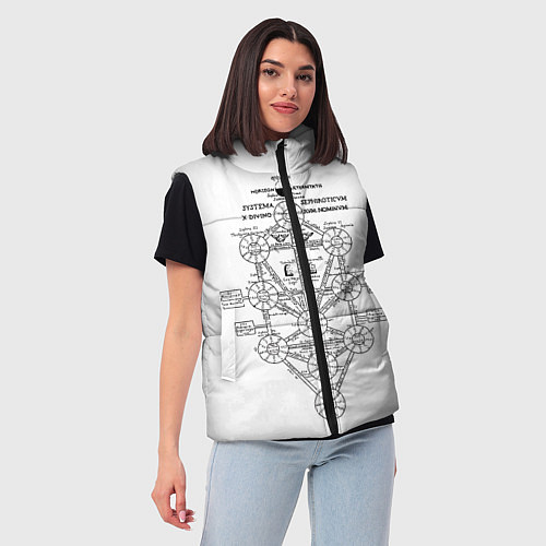 Женский жилет EVa-updown / 3D-Черный – фото 3