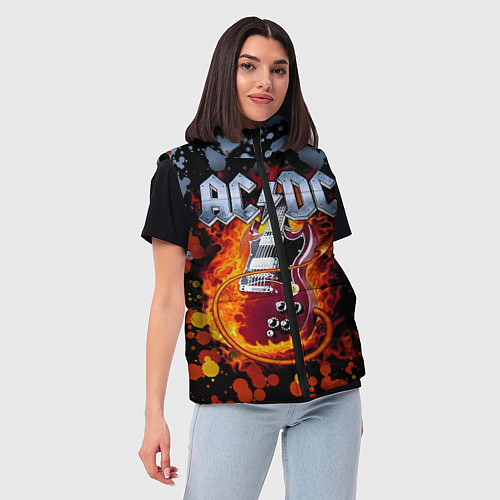 Женский жилет ACDC / 3D-Красный – фото 3
