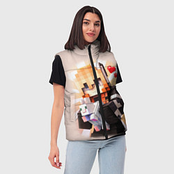 Женский жилет MINECRAFT, цвет: 3D-красный — фото 2