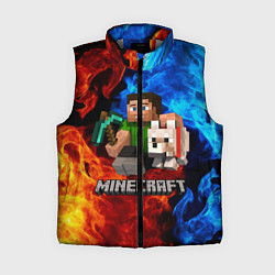 Женский жилет MINECRAFT, цвет: 3D-светло-серый