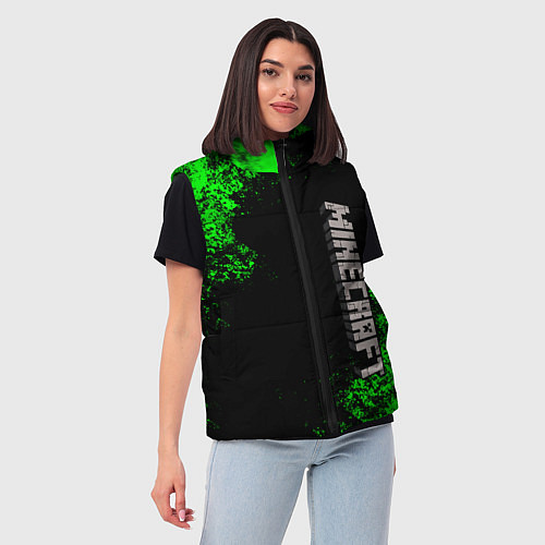 Женский жилет MINECRAFT / 3D-Черный – фото 3
