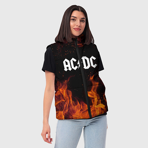 Женский жилет AC DC / 3D-Красный – фото 3