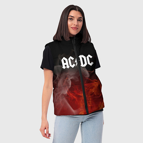 Женский жилет AC DC / 3D-Красный – фото 3