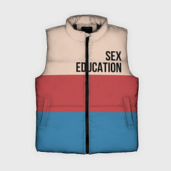 Женский жилет Половое воспитание, цвет: 3D-черный