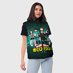 Женский жилет Моя геройская академия, цвет: 3D-светло-серый — фото 2