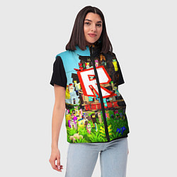 Женский жилет ROBLOX, цвет: 3D-светло-серый — фото 2