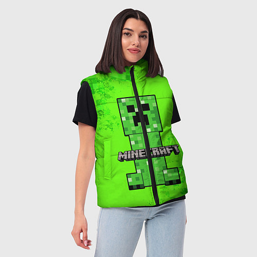 Женский жилет MINECRAFT / 3D-Черный – фото 3