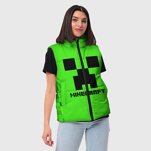 Женский жилет MINECRAFT / 3D-Черный – фото 3
