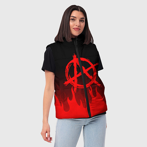 Женский жилет АНАРХИЯ / 3D-Светло-серый – фото 3