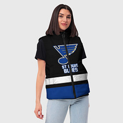 Женский жилет Сент-Луис Блюз, цвет: 3D-красный — фото 2