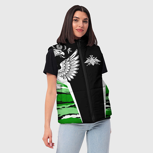 Женский жилет Пограничные Войска / 3D-Красный – фото 3