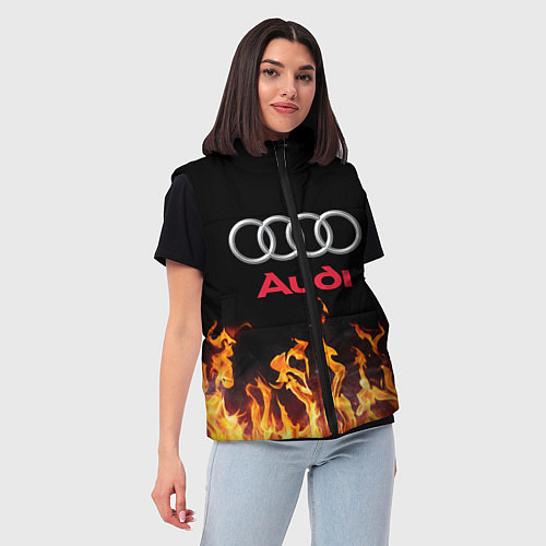 Женский жилет AUDI / 3D-Черный – фото 3