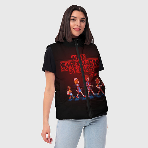 Женский жилет STRANGER THINGS / 3D-Черный – фото 3
