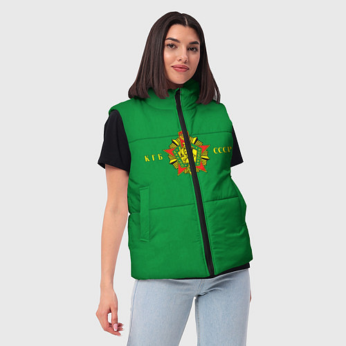 Женский жилет Пограничные Войска КГБ СССР / 3D-Светло-серый – фото 3